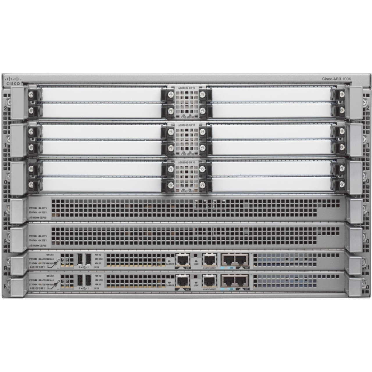 Hardware Chassis ASR1006, ESP 1XASR1000ESP10, RP1X ASR1000RP1