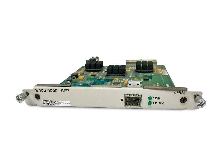 1-port SFP 100 Mbps or Gigabit Ethernet Universal PIM (SFP sold separately)