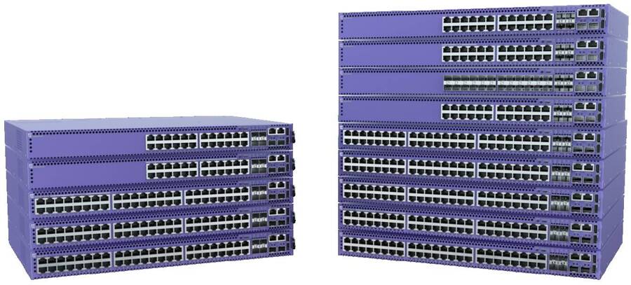 5420F-24P-4XE - 24x 1 GE RJ45, PoE 380W 802.3at, uplink 4x 1/10G SFP+, 2x Stack,opr. LAN BASE, Wentylator,  Extreme Networks 5420 Switch