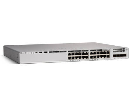 C9200-24PXG-E - 16x 1GE RJ45,8x 10G RJ45 , PoE+ 740/1440W, opr. Network Essentials, Warstwa L3, Cisco Catalyst 9200 Switch