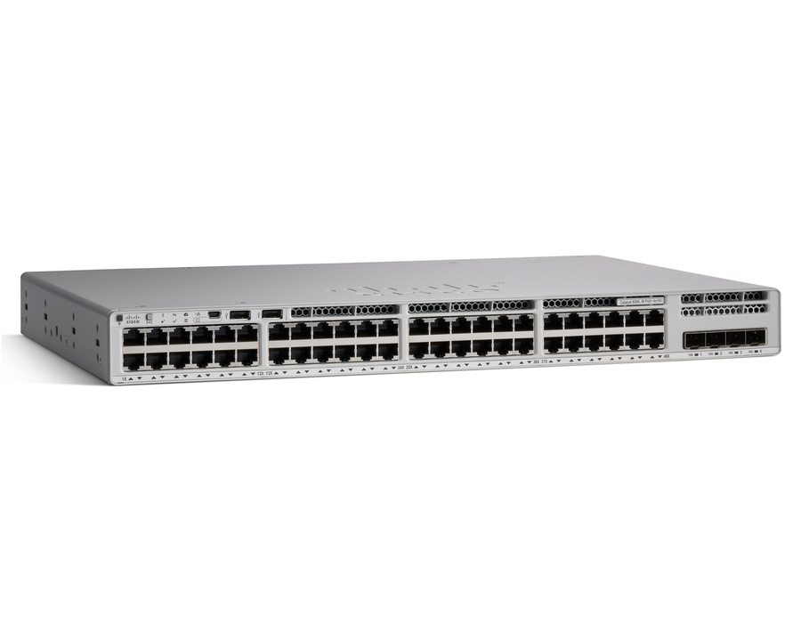 C9200L-48P-4X-A - 48x 1GE RJ45, PoE+ 740W 802.3at, uplink 4x 10G SFP+, MACsec AES-128, Network Advantage, Cisco Catalyst 9200L Switch