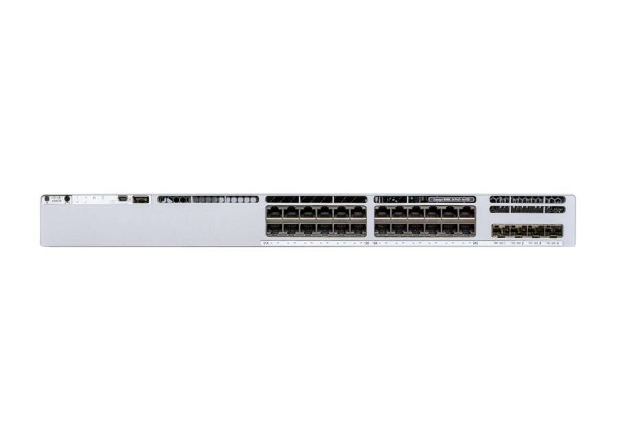 C9300L-24T-4X-E - 24x 1GE RJ45, 4x 10G SFP+, data only Network Essentials, Cisco Catalyst 9300 Switch