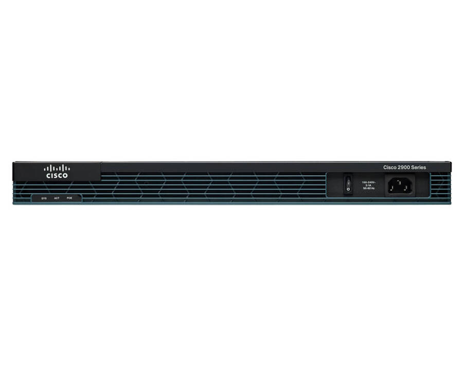 CISCO2901-V/K9 - 2x 1G RJ45, 4 EHWIC, 2 DSP, 256MB CF, 512MB DRAM, Voice UC license, PVDM3-16, Cisco ISR G2 Router