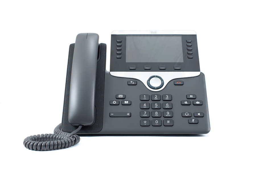 CP-8851-K9 - kolorowy wyświetlacz, 5" 800x480, 5 linii, 2x 1GE RJ45, 1x USB, Bluetooth, Cisco 8851 IP Telefon