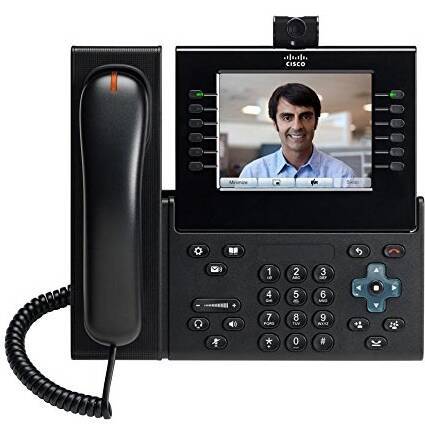 CP-9971-CL-CAM-K9 - Charcoal Slim Handset, dołączona kamera 640x480, wyświetlacz 5.6", Cisco 9971 IP Telefon