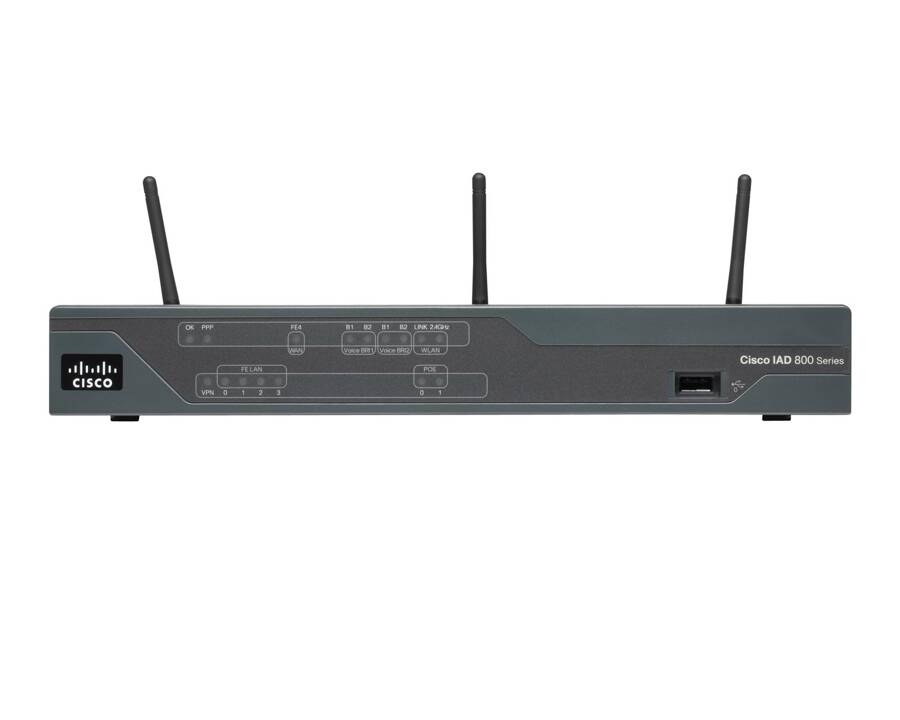 Cisco888 G.SHDSL Sec Router ISDN B/U 802.11n ETSI Comp