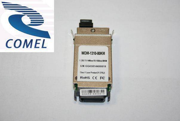 GBIC-WDM-1310-80KM - Nowy moduł GBIC WDM 1.25G, SC, 1310nm, 80km, Kompatybilny z Cisco, CML Transceiver