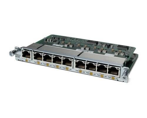 HWIC-D-9ESW-POE - Moduł switchowy HWIC Cisco 9x 10/100 RJ45 z funkcją PoE, Cisco Karta Rozszerzeń