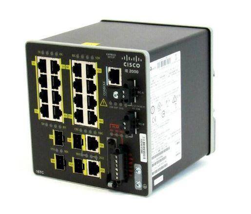 IE-2000-16TC-G-L - 16 FE RJ45, 2 GE SFP/T and 2FE SFP, Lan Lite, Cisco IE2000 Industrial 2000 SFP Switch
