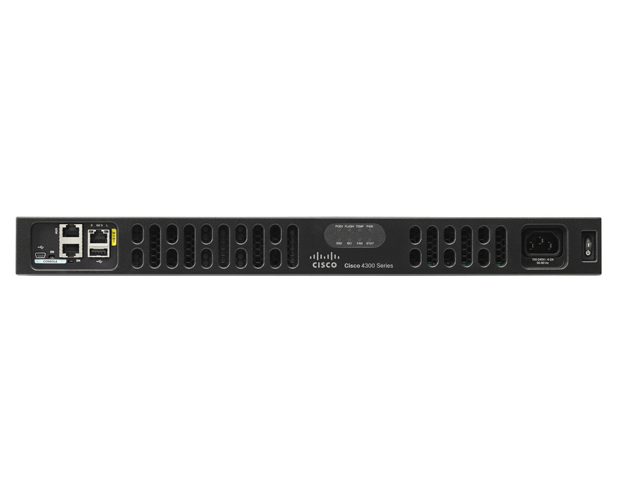 ISR4331-V/K9 - Router Cisco ISR 4331 (3GE, 2NIM, 1SM, 4G FLASH, 4G DRAM, IPB, UC, PVDM4-32)