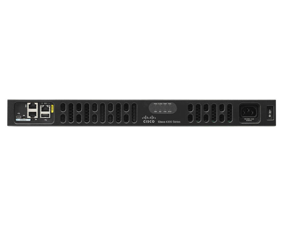 ISR4331-VSEC/K9 -  3x GE, 2x NIM, 1x SM, 4G FLASH, 4G DRAM, opr. IP Base, Security, UC PVDM4-32, Cisco ISR 4331 Router