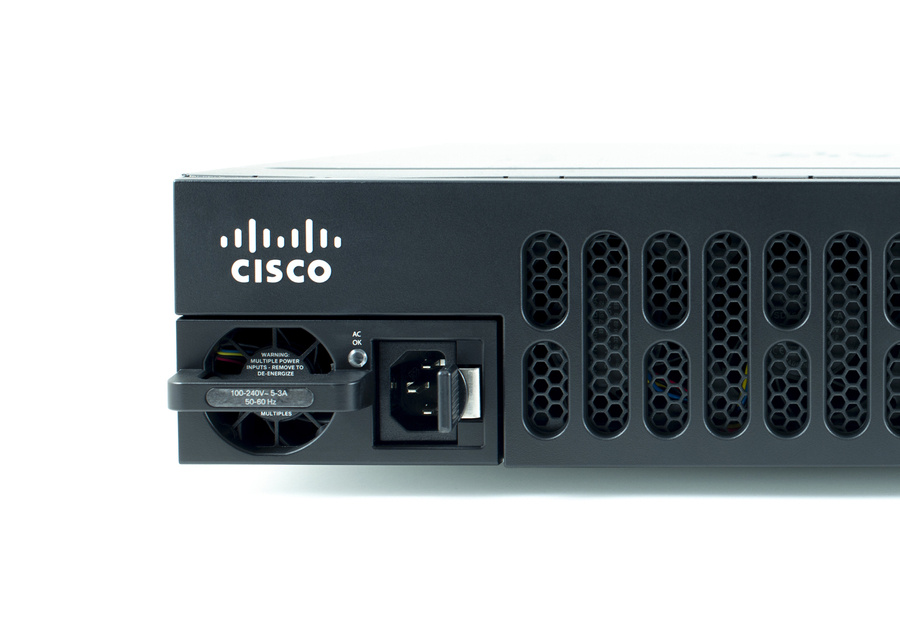 ISR4351-AX/K9 - (3GE, 3NIM, 2SM, 4G FLASH, 4G DRAM, IPB, SEC, DATA), 200Mbps->400Mbps, Cisco ISR 4351 Router