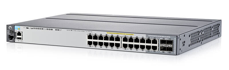 J9727A - 20x 1GE RJ45, PoE+ 370W 802.3at, uplink 4x 1G RJ45/SFP Combo, Warstwa L3, HPE Aruba 2920-24G-PoE+ Switch