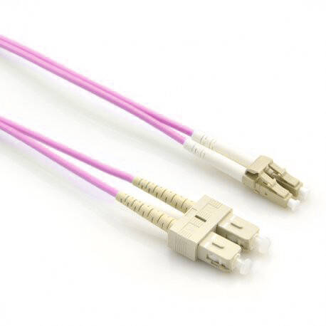 LCSC-MM-OM4-3M - Wielomodowy dupleksowy patchcord światłowodowy LC-SC o długości 3m OM4 50/125 µm