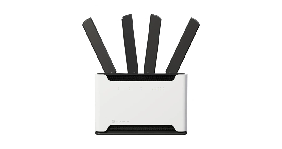 S53UG+M-5HAXD2HAXD-TC&RG502Q-EA - Mikrotik Chateau 5G ax router bezprzewodowy Gigabit Ethernet Dual-band (2.4 GHz/5 GHz) 4G Biały