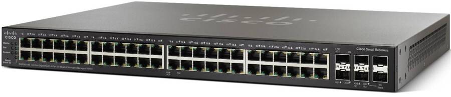 SG500X-48MP-K9 - Switch Cisco SMB Stackable Managed 48x 1GE [RJ45], PoE+ [740W], 2x 10G [SFP+], 2x 10G [SFP+/RJ45]