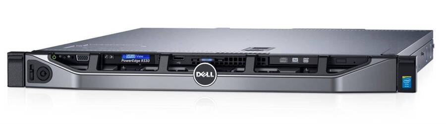 Serwer Dell PowerEdge R330 E3-1220 v6 1x8GBub 300GB SAS 10k 2,5 w 3,5'' H330 DVD-RW 2x350W