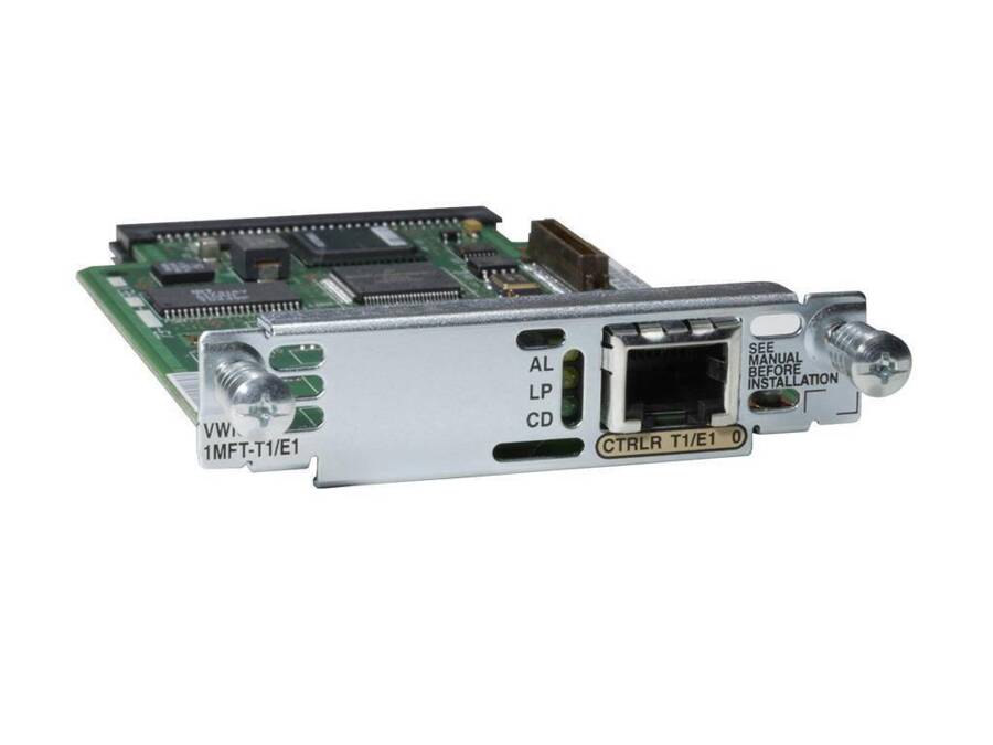 VWIC2-1MFT-T1/E1 - ISDN PRA (30B+D), 1 Portowa Multiflex Trunk Voice/WAN Int. Card - T1/E1, Cisco Karta