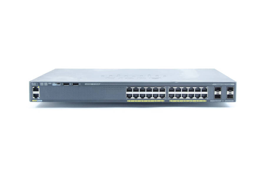 WS-C2960X-24TS-L - 24x 1GE RJ45, uplink 4x 1G SFP, LAN Base, L2, Cisco Catalyst 2960-X Switch