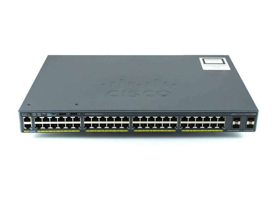 WS-C2960X-48TS-L - 48x 1GE RJ45, uplink 4x 1G SFP, opr. LAN Base, Warstwa L2, Cisco Catalyst 2960-X Switch
