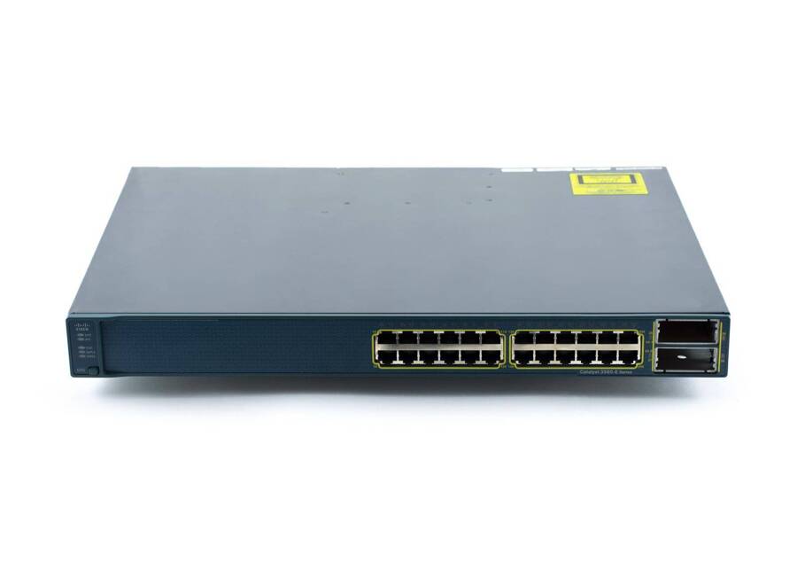 WS-C3560E-24TD-E - porty 24x 1GE RJ45, uplink 2x 10G X2, 265W, opr. IP Services, Warstwa L3, PIM, Cisco Catalyst 3560E Switch