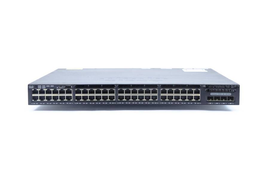 WS-C3650-48TQ-S - 48x 1GE RJ45, uplink 4x 10G SFP+, opr. IP Base, Warstwa L3, Cisco Catalyst 3650 Switch