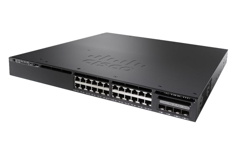 WS-C3650-8X24UQ-S - 24 (16 10/100/1000 and 8 100Mbps/1/2.5/5/10 Gbps) Ethernet and 4x10G Uplink ports, with 1100WAC power supply, 1 RU, IP Base, Cisco Catalyst 3650 Optional Stacking Switch