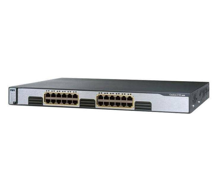 WS-C3750G-24T-E - 24 10/100/1000T, IP Services, Cisco Catalyst 3750G Switch