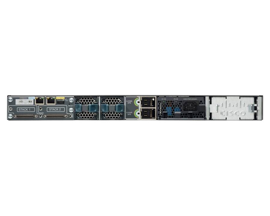 WS-C3750X-24P-E - 24x 1GE RJ45, PoE+ 435W 802.3at, opr. IP Services, opcjonalny moduł uplink 2x 10G SFP+, Warstwa L3, Cisco Catalyst 3750-X Switch