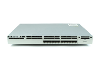 WS-C3850-12S-S - 12x 1G SFP, дополнительный модуль восходящей линии, ПО IP Base, Cisco Catalyst 3850 Комутатор