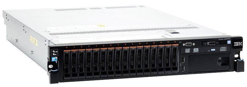 X3650 M4-2082 - IBM X3650 M4 2X8C E5-2650 V2 2.60 GHz 64GB 16 X KIESZEŃ 2,5" M5110E+BAT DVD IMM2 2X750W