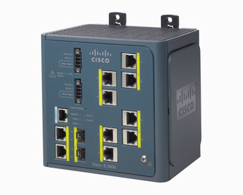 IE-3000-8TC-E - 8x 10/100 RJ45, 2x Combo RJ45/SFP 10/100 Layer 3 Cisco IE 3000 Комутатор