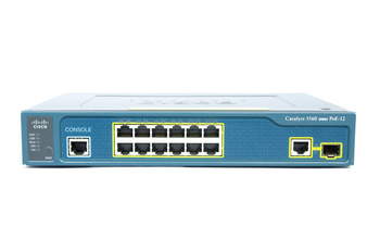 WS-C3560-12PC-S - 12x 10/100 RJ45, PoE, 1x Combo RJ45/SFP, IP Base, Cisco Catalyst 3560 Cmpct Комутатор