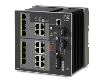 IE-4000-4S8P4G-E - 4 FE SFP, 8 FE PoE+ , 4 GE combo uplink порти Cisco IE4000 Комутатор