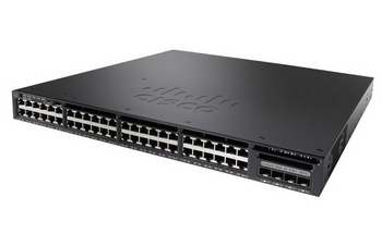 WS-C3650-48PWS-S - 48 Port PoE 4x1G Uplink w/5 AP licenses IPB, Cisco Catalyst 3650 Комутатор