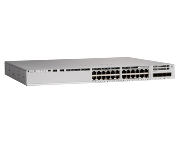 C9200-24P-E - 24x 1G RJ45 PoE+ 370/740W, Network Essentials, Cisco Catalyst 9200 Комутатор
