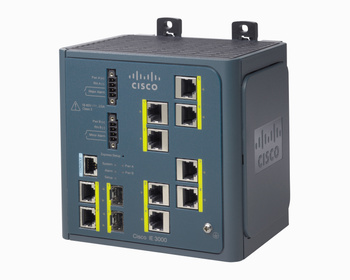 IE-3000-8TC-E - 8x 10/100 RJ45, 2x Combo RJ45/SFP 10/100 Layer 3 Cisco IE 3000 Комутатор