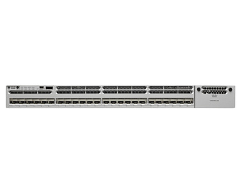 WS-C3850-24XS-S - Stackable 24 SFP+ Ethernet порти, з 715WAC power supply, 1 RU, IP Base, Cisco Catalyst 3850 Комутатор