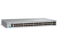 WS-C2960L-48PQ-LL - 48x 1GE, PoE+ 802.3at, uplink 4x 10G SFP+, ПО LAN Lite, Chłodzenie pasywne, Cisco Catalyst 2960L Комутатор