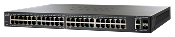 Cisco комутатор 48-портів 10/100 2-Порти Gigabit PoE - SLM248PT-G5