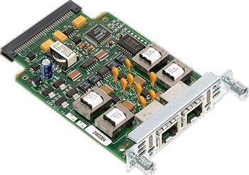 Two-port ear та mouth (E&M) voice/fax interface card