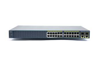 WS-C2960-24LC-S - 24 10/100 (8 PoE), 2 10/100/1000/SFP LAN Lite, Cisco Catalyst 2960 Комутатор
