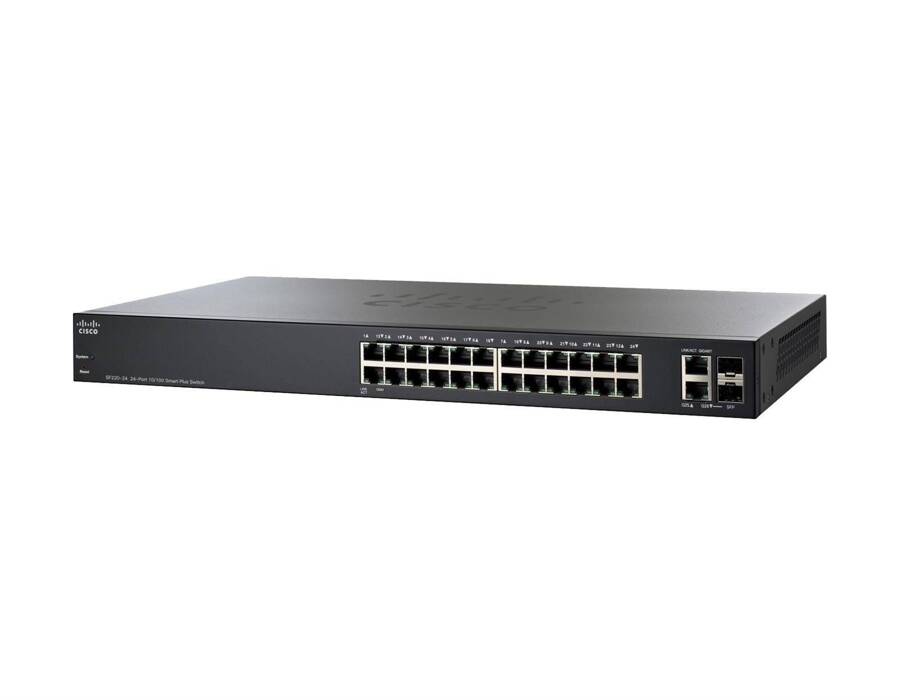 Комутатор Cisco SF220-24 24-Port 10/100 Smart Plus - SF220-24-K9-EU