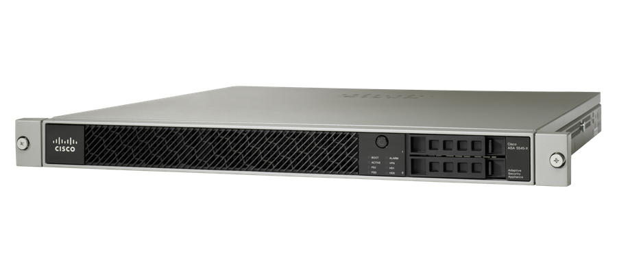 Міжмережевий фільтр Cisco ASA 5545-X w/ SW,8GE Data,1GE Mgmt,AC,3DES/AES,2 SSD120