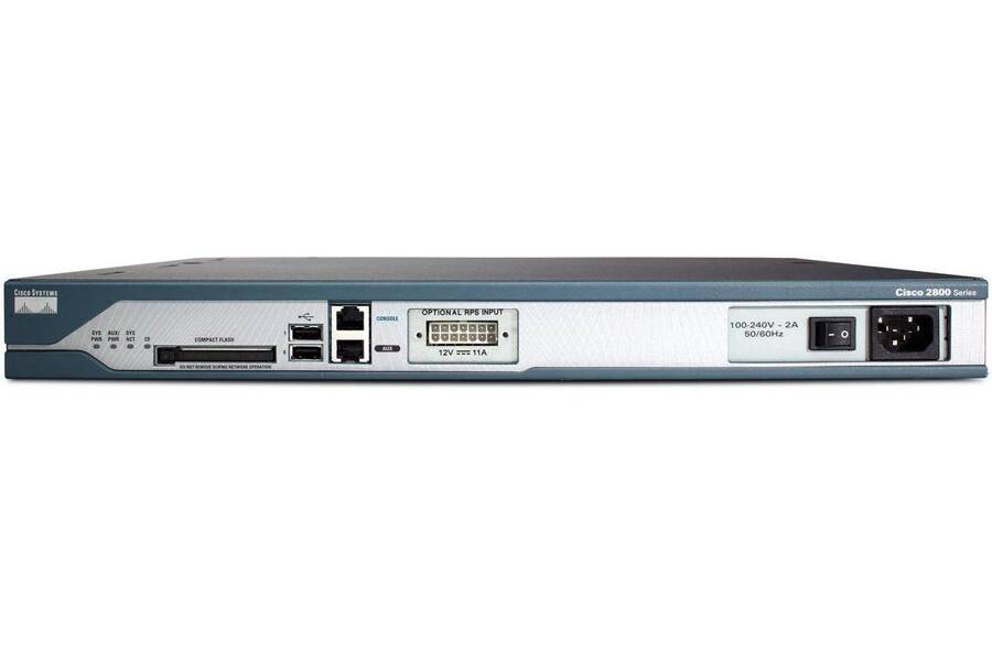 Роутер Cisco 2811 VSEC Bundle w/PVDM2-16,FL-CCME-36,Adv IP Serv,64F/256D