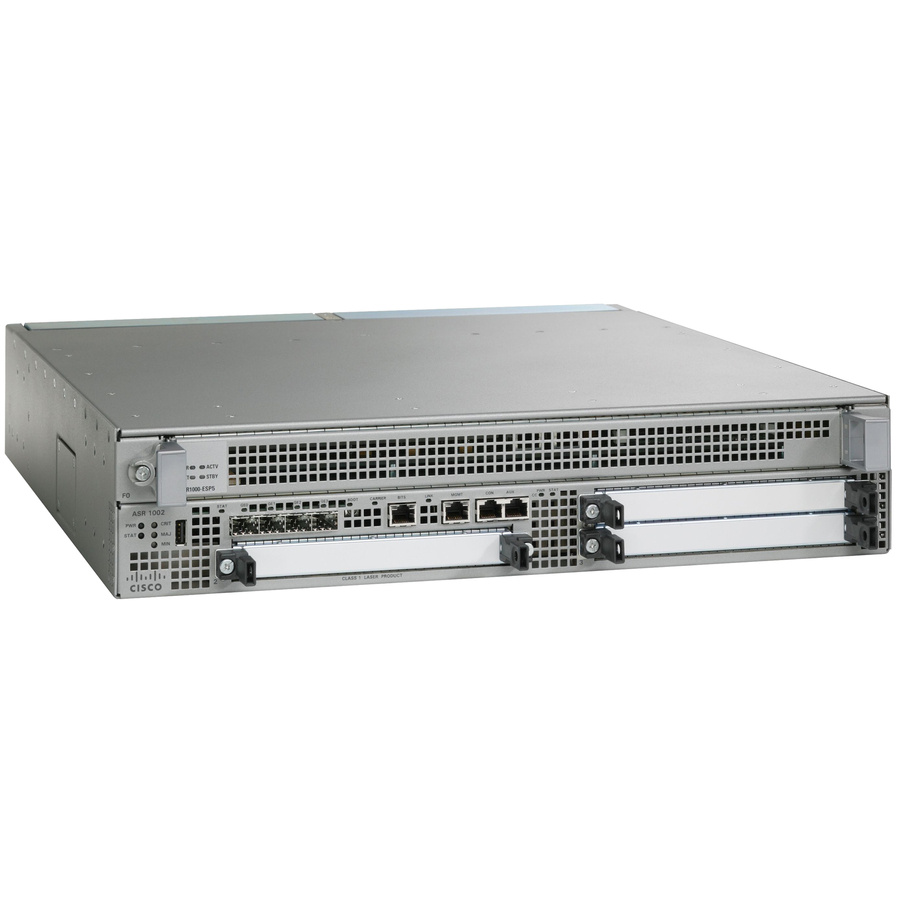 Роутер Cisco ASR1002-X, 5G, 6 built-in GE, Dual P/S, ASR1000-RP2, 4GB DRAM